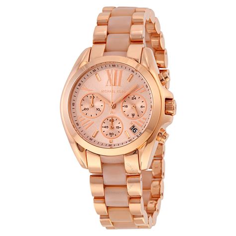 michael kors bradshaw watch rose gold|rose gold mk watch women's.